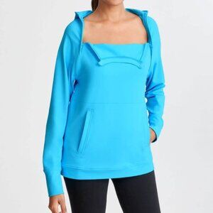 Care + Wear Oscar de la Renta Women's Chest Port Access Hoodie Turquoise Size XL